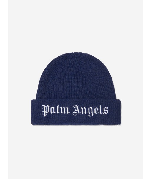 Palm Angels Kids Knitted Logo Beanie de technologie