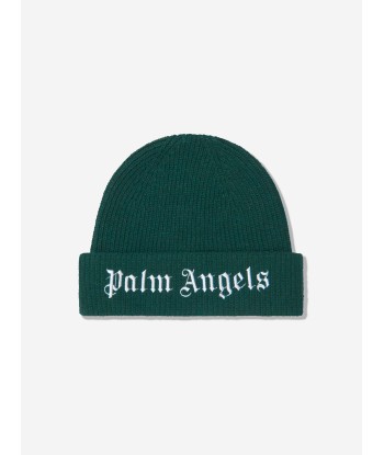 Palm Angels Kids Knitted Logo Beanie de la marque