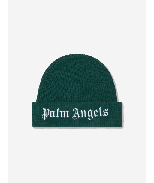 Palm Angels Kids Knitted Logo Beanie de la marque