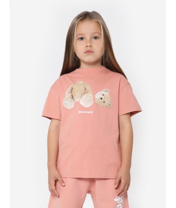 Palm Angels Girls Bear Print T-Shirt 2024