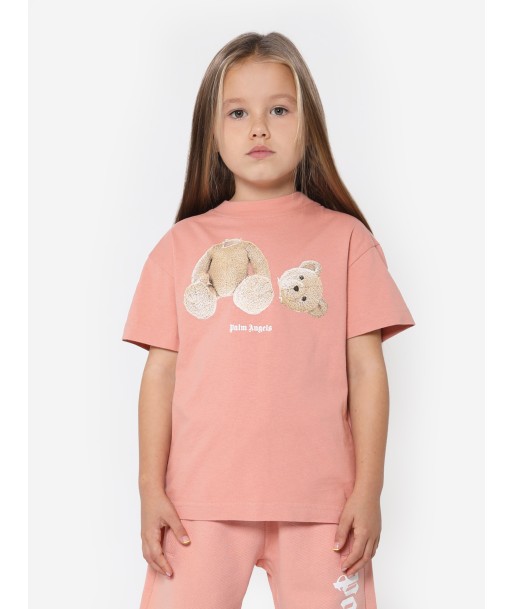 Palm Angels Girls Bear Print T-Shirt 2024