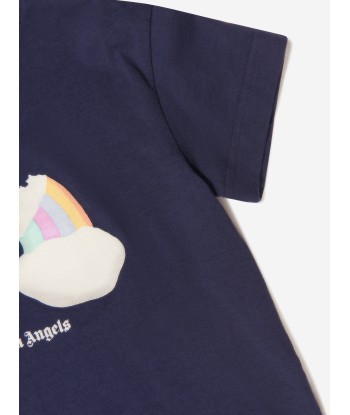 Palm Angels Girls Rainbow Print T-Shirt Fin de série