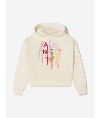 Palm Angels Girls Dripping Logo Hoodie acheter