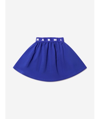 MARNI Girls Daisy Flower Skirt in Blue shop