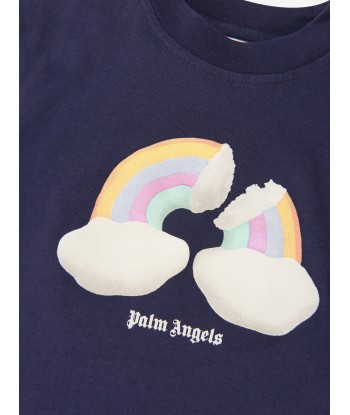 Palm Angels Girls Rainbow Print T-Shirt Fin de série