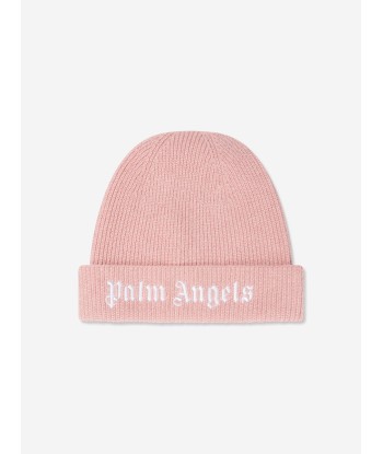 Palm Angels Baby Girls Knitted Logo Beanie ou a consommer sur place