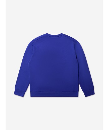 MARNI Kids Logo Sweatshirt in Blue livraison gratuite