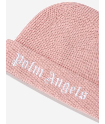 Palm Angels Baby Girls Knitted Logo Beanie ou a consommer sur place