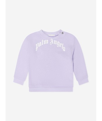 Palm Angels Baby Girls Logo Print Sweatshirt rembourrage situé sous