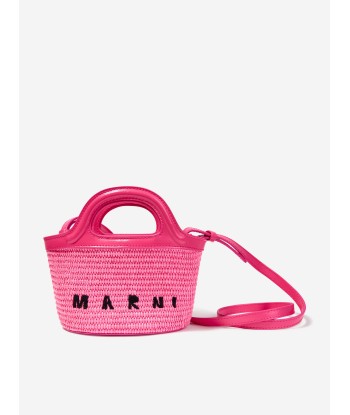 MARNI Girls Shoulder Basket Bag in Pink à prix réduit toute l'année