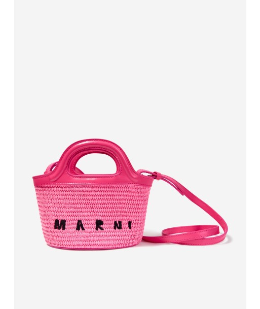 MARNI Girls Shoulder Basket Bag in Pink à prix réduit toute l'année