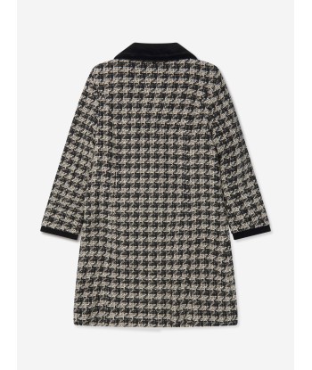 Patachou Girls Tweed Houndstooth Coat Livraison rapide