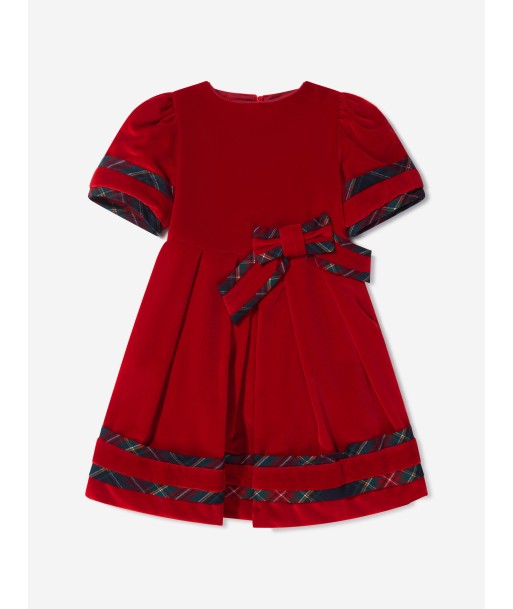 Patachou Girls Velvet Bow Dress pas chere