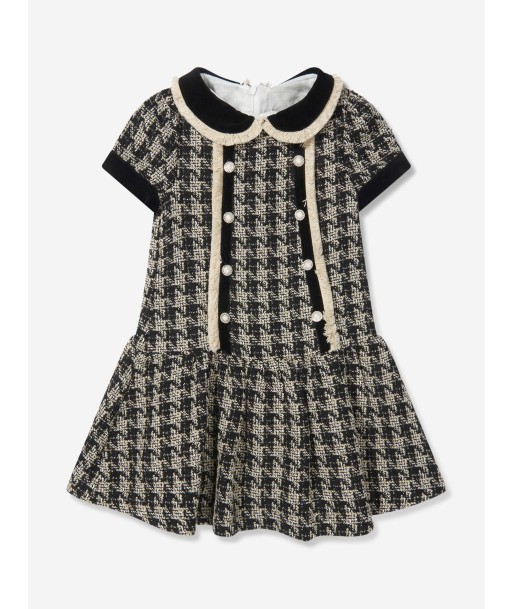 Patachou Girls Tweed Houndstooth Dress votre