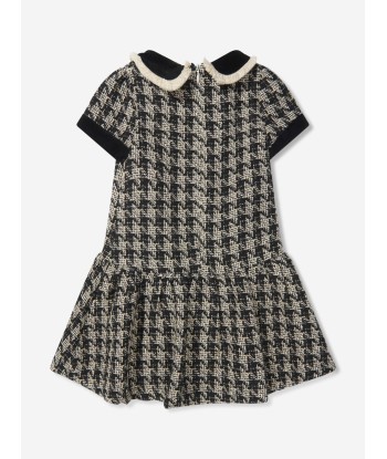 Patachou Girls Tweed Houndstooth Dress votre