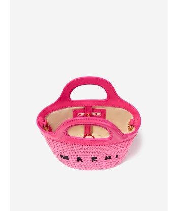 MARNI Girls Shoulder Basket Bag in Pink à prix réduit toute l'année