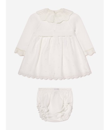 Paz Rodriguez Baby Girls Dress And Bloomers Set in Cream l'évolution des habitudes 