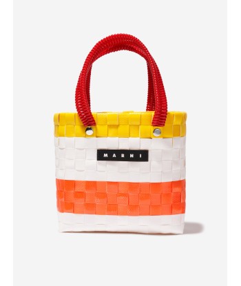 MARNI Girls Basket Tote Bag in White Comment ça marche