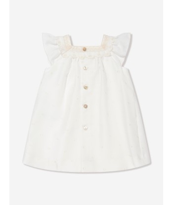 Paz Rodriguez Baby Girls Dress And Bloomers Set in Cream Jusqu'à 80% De Réduction