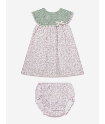 Paz Rodriguez Baby Girls Dress And Bloomers Set in Green de l' environnement