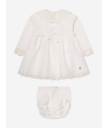 Paz Rodriguez Baby Girls Dress And Bloomers Set in Cream l'évolution des habitudes 