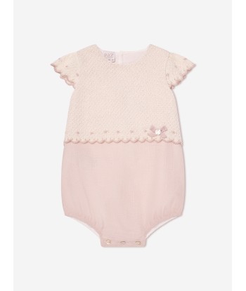 Paz Rodriguez Baby Girls Romper in Cream solde