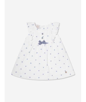 Paz Rodriguez Baby Girls Dress And Bloomer Set in White chez Cornerstreet bien 