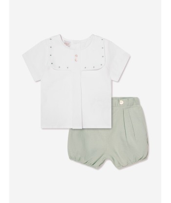 Paz Rodriguez Baby Boys Blouse And Shorts in Green Comment ça marche