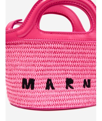 MARNI Girls Shoulder Basket Bag in Pink à prix réduit toute l'année