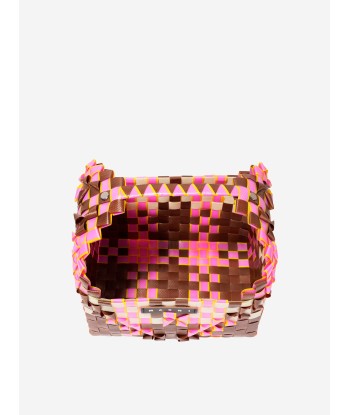 MARNI Girls Basket Handbag in Pink la chaussure