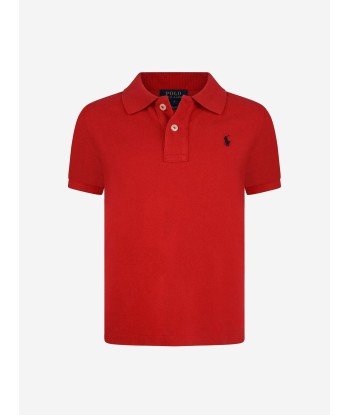 Ralph Lauren Boys Cotton Polo Shirt in Red s'inspire de l'anatomie humaine