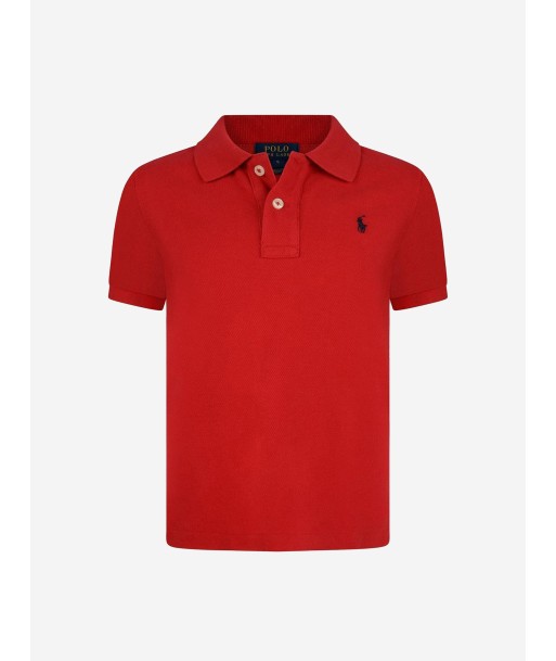 Ralph Lauren Boys Cotton Polo Shirt in Red s'inspire de l'anatomie humaine