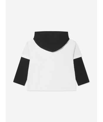 MM6 Maison Margiela Kids Contrast Hooded Jersey 2024