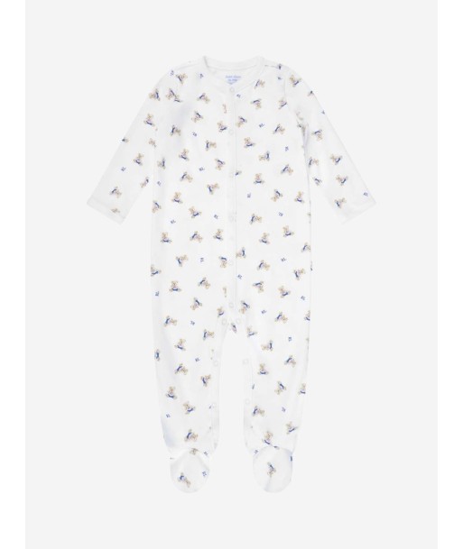 Ralph Lauren Baby Boys Bear Babygrow in White acheter en ligne