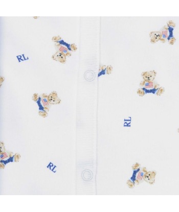 Ralph Lauren Baby Boys Bear Babygrow in White acheter en ligne