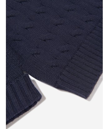 Ralph Lauren Baby Boys Cable Knit Sweater in Navy JUSQU'A -70%! 