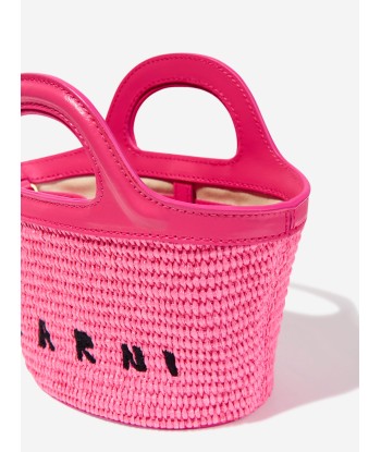 MARNI Girls Shoulder Basket Bag in Pink à prix réduit toute l'année