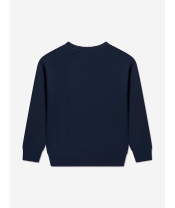 Ralph Lauren Boys Navy Cotton Fleece Sweater Venez acheter