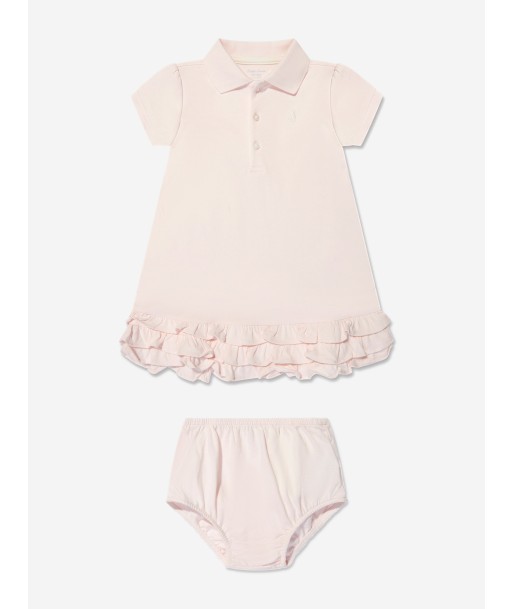 Ralph Lauren Baby Girls Cotton Dress With Knickers Paris Déstockage Promo