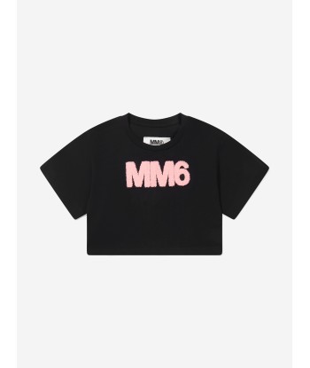 MM6 Maison Margiela Kids Cropped Logo T-Shirt de votre