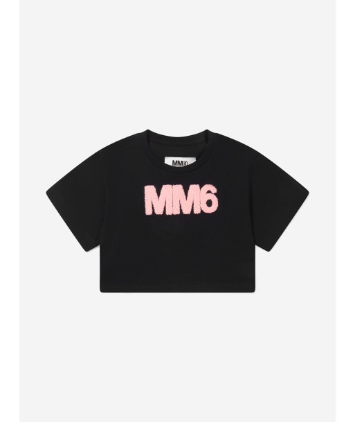 MM6 Maison Margiela Kids Cropped Logo T-Shirt de votre