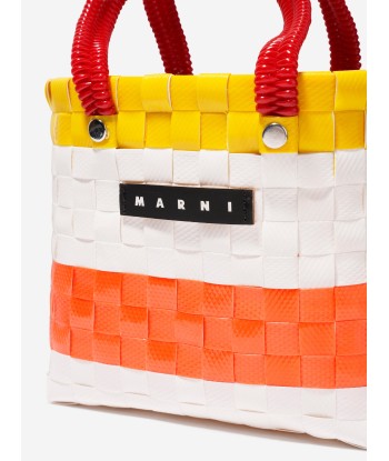 MARNI Girls Basket Tote Bag in White Comment ça marche