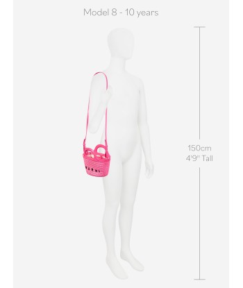 MARNI Girls Shoulder Basket Bag in Pink à prix réduit toute l'année