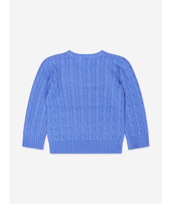 Ralph Lauren Boys Cable Knit Logo Jumper solde