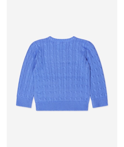 Ralph Lauren Boys Cable Knit Logo Jumper solde