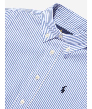 Ralph Lauren Boys Slim Fit Striped Oxford Shirt du meilleur 