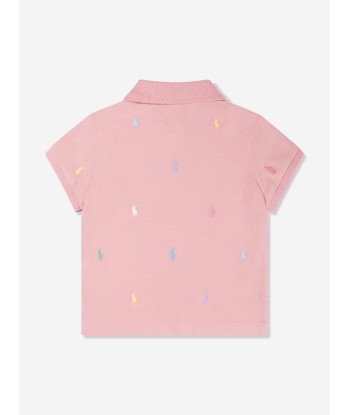 Ralph Lauren Girls Cropped Logo Polo Shirt hantent personnes