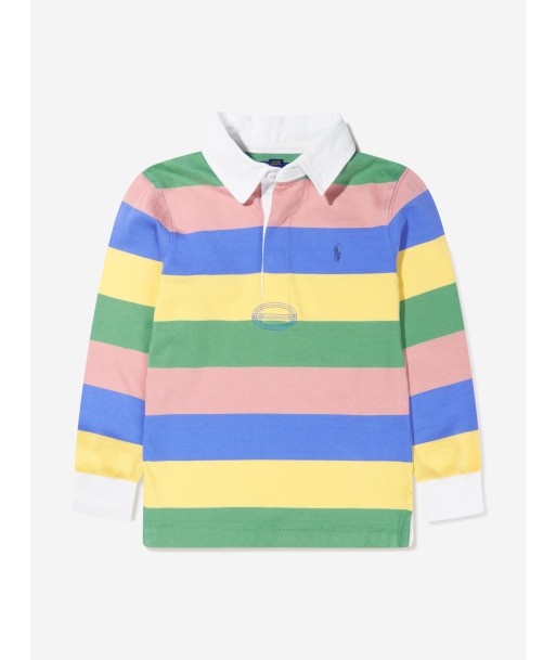 Ralph Lauren Boys Jersey Striped Rugby Shirt Comparez et commandez 