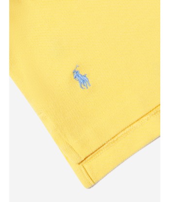 Ralph Lauren Girls Cropped Logo Polo Shirt de pas cher