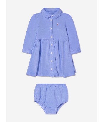 Ralph Lauren Baby Girls Long Sleeve Piqué Dress Les êtres humains sont 